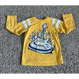 Garanimals Boys‎ Yellow Guitar Long Sleeve Tee Size 5T
